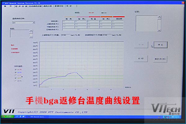 手機bga返修臺溫度曲線